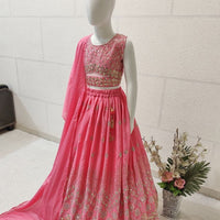 Lehenga Fille collection "Maya" - Rose