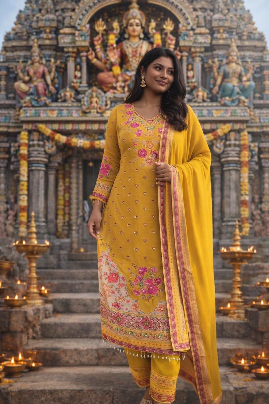 Punjabi "Nisha" - Jaune moutarde