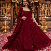 Anarkali Collection "Mugdha"  - Rouge bordeaux