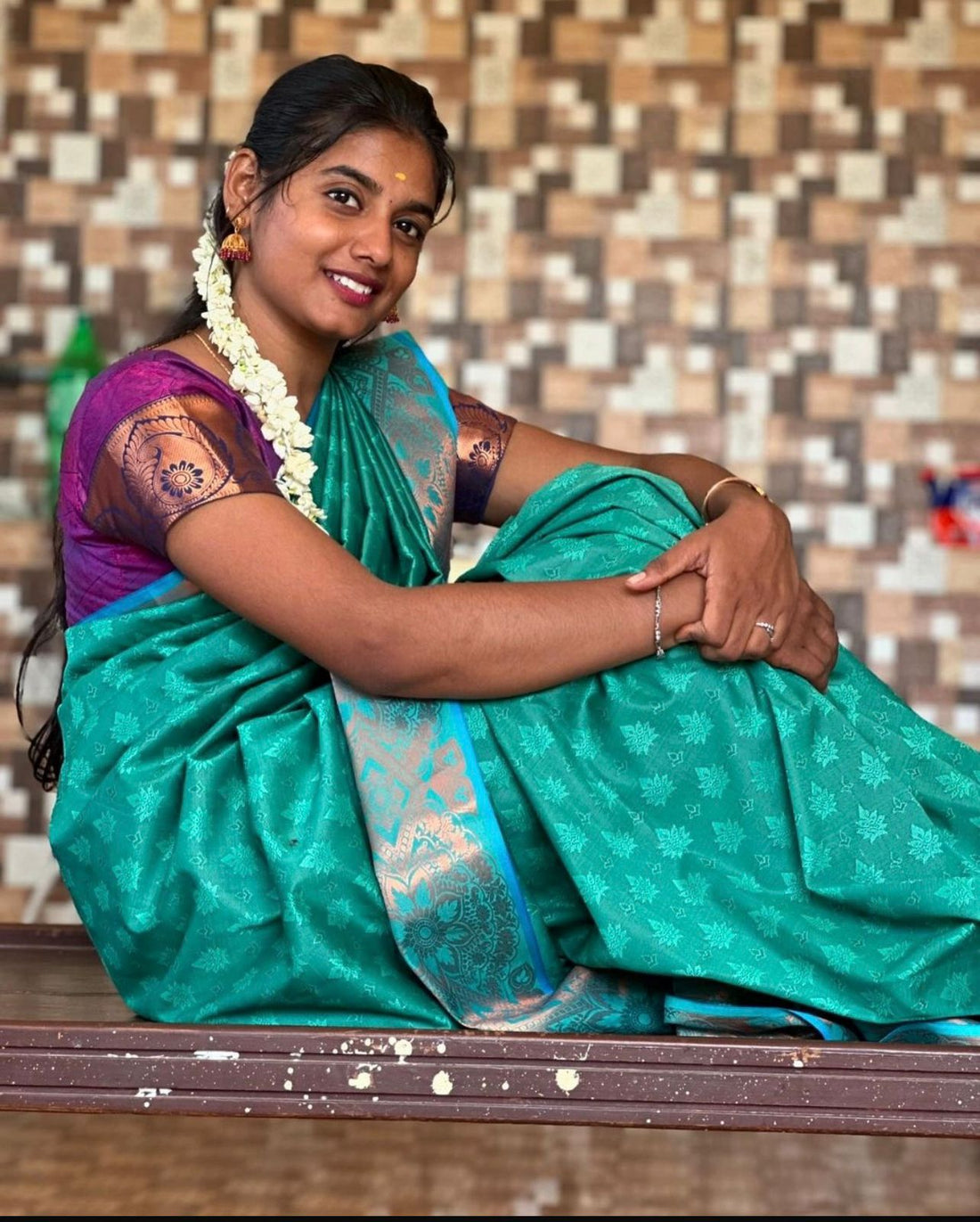 Sari Dharini - Bleu vert