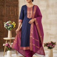Punjabi "Dévy" - Bleu marine