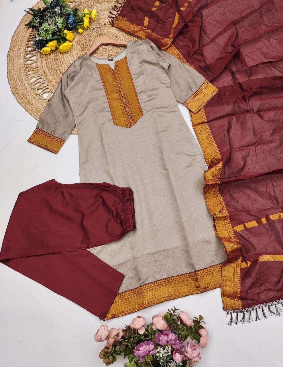 Punjabi "Dévy" - Gris