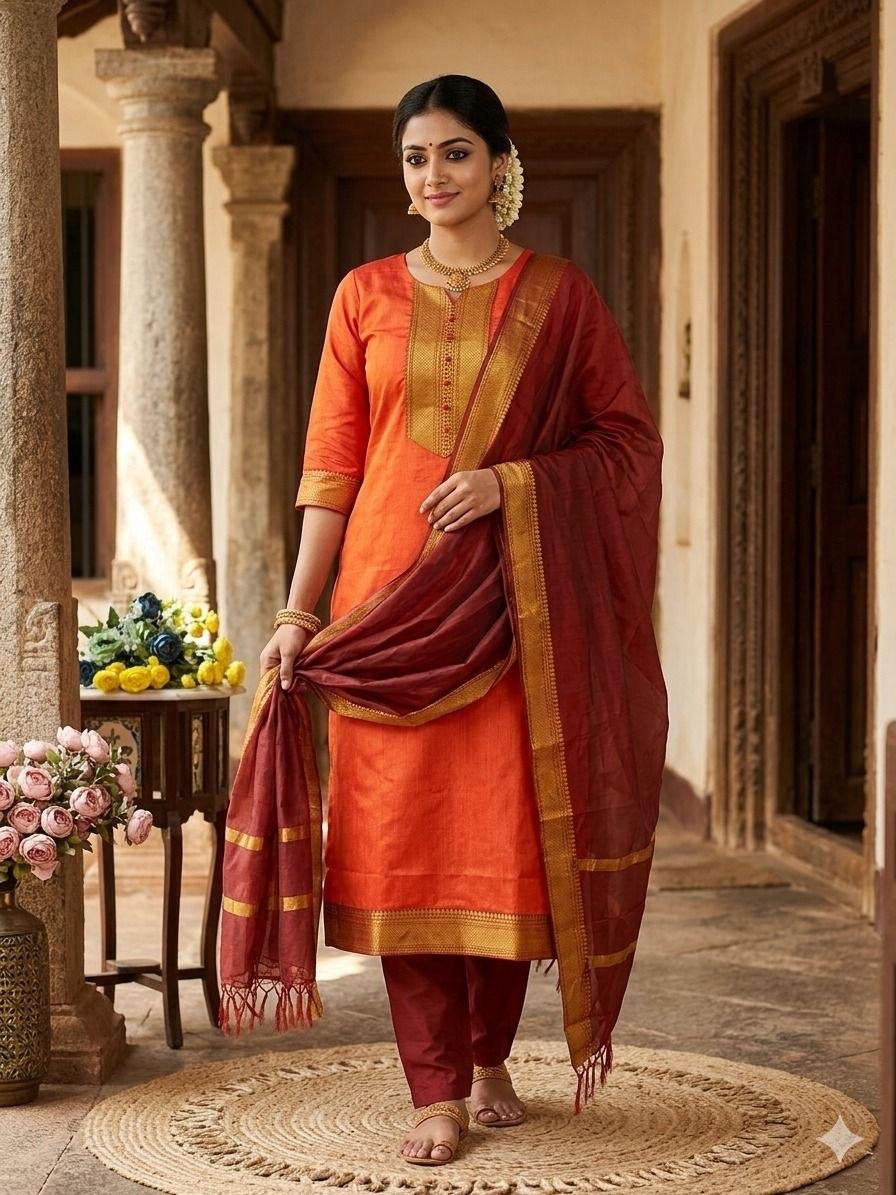 Punjabi "Dévy" - Orange