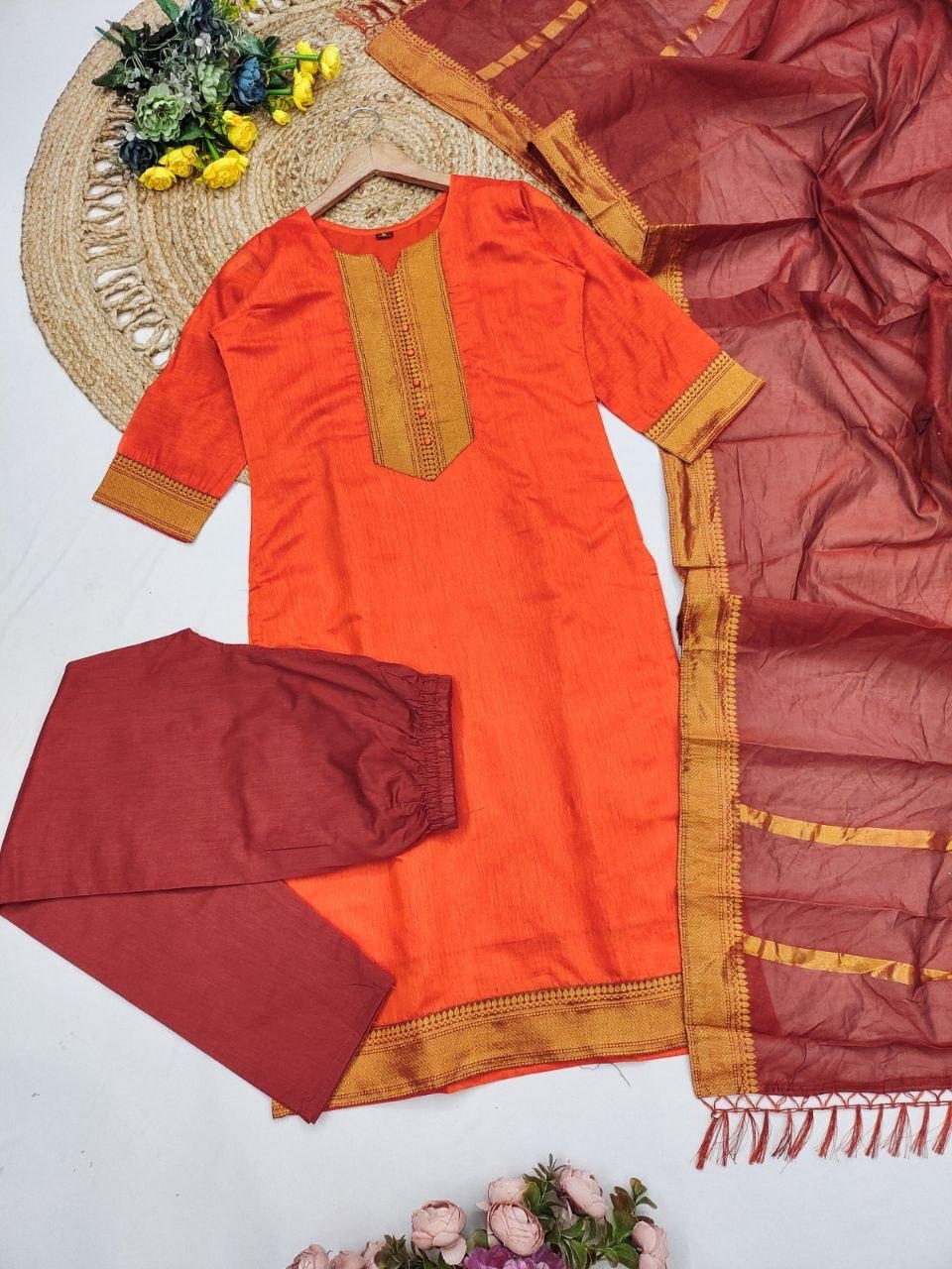 Punjabi "Dévy" - Orange