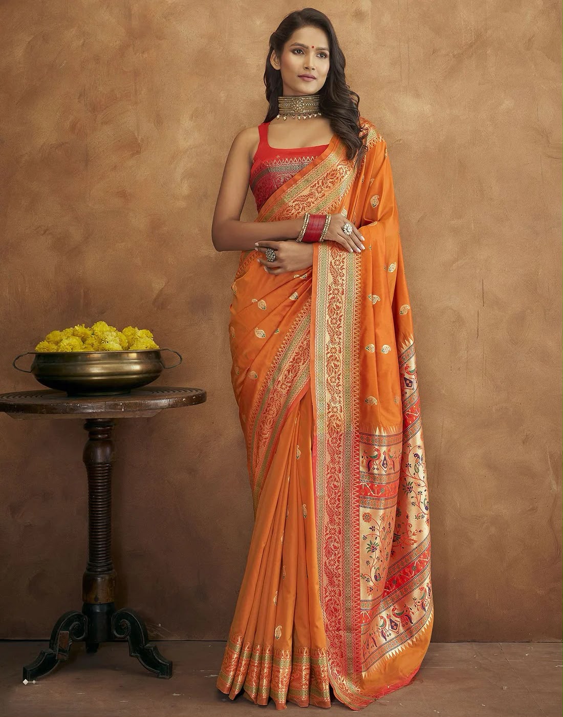 Sari "Matipa" - Orange