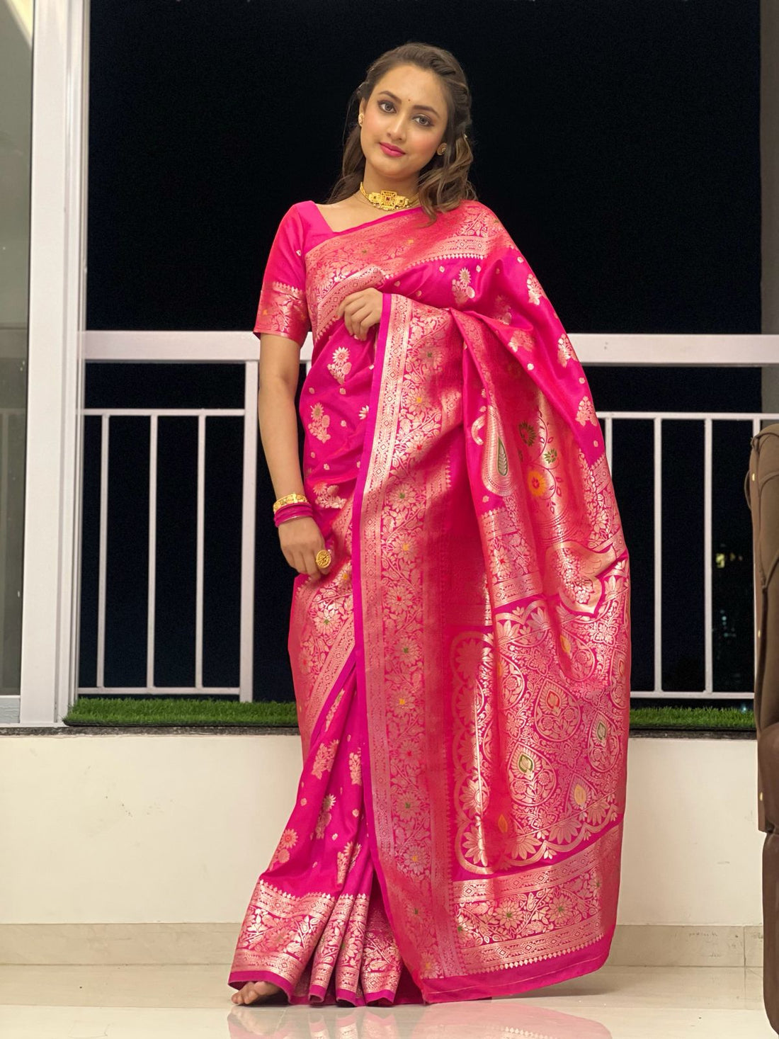 Sari "Mahika" - Rose