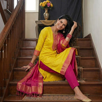 Punjabi "Dévy" - Jaune citron