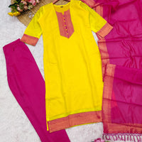 Punjabi "Dévy" - Jaune citron