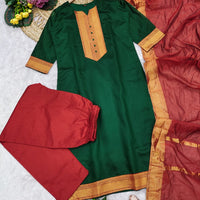 Punjabi "Dévy" - Vert emeraude