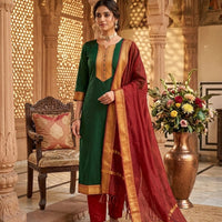 Punjabi "Dévy" - Vert emeraude