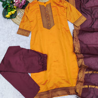 Punjabi "Dévy" - Orange safran