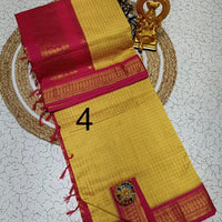 OFFRE SPÉCIALE - Sari Collection "Kalyani 2" à carreaux. Plusieurs coloris disponibles!