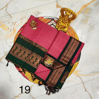 OFFRE SPÉCIALE - Sari Collection "Kalyani 2" à carreaux. Plusieurs coloris disponibles!
