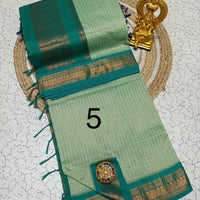 OFFRE SPÉCIALE - Sari Collection "Kalyani 2" à carreaux. Plusieurs coloris disponibles!