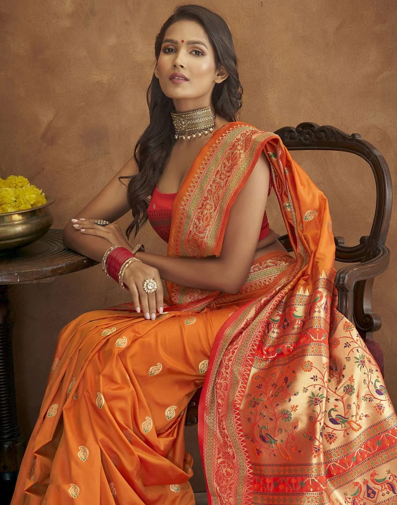 Sari "Matipa" - Orange