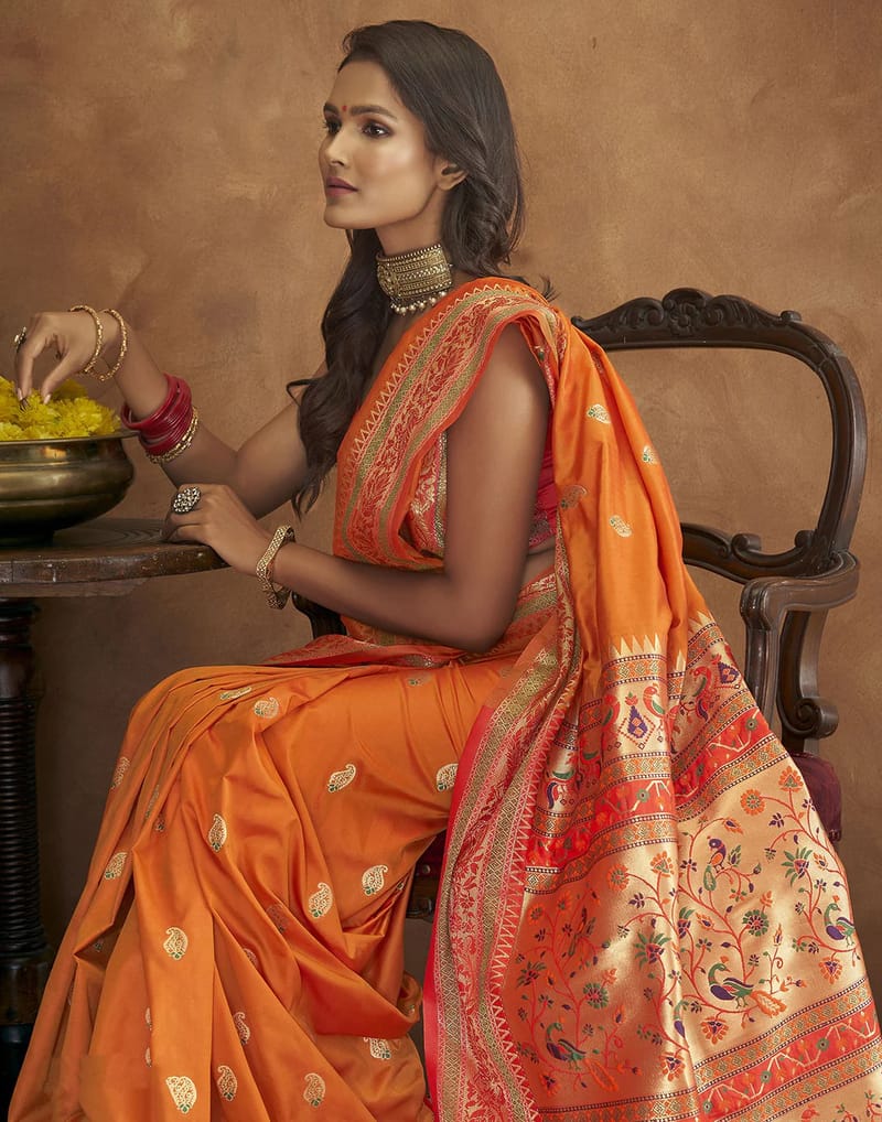 Sari "Matipa" - Orange