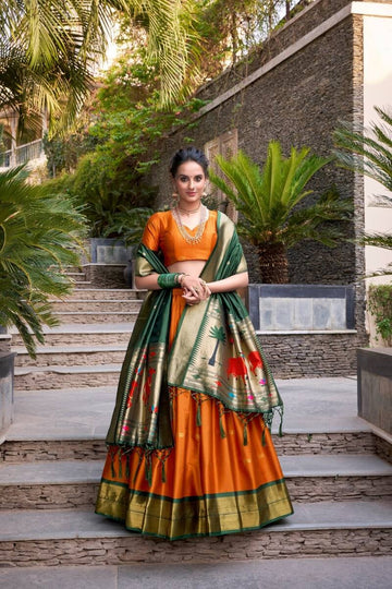 Lehenga collection "Mirudha" - Orange