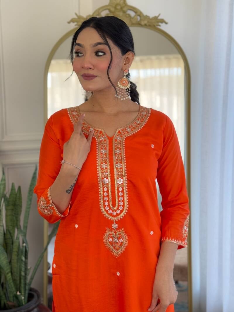 Punjabi Collection "Deepika" - Orange