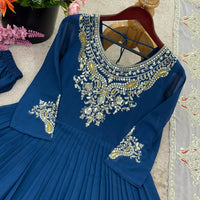 Robe "Ishika" - Bleu