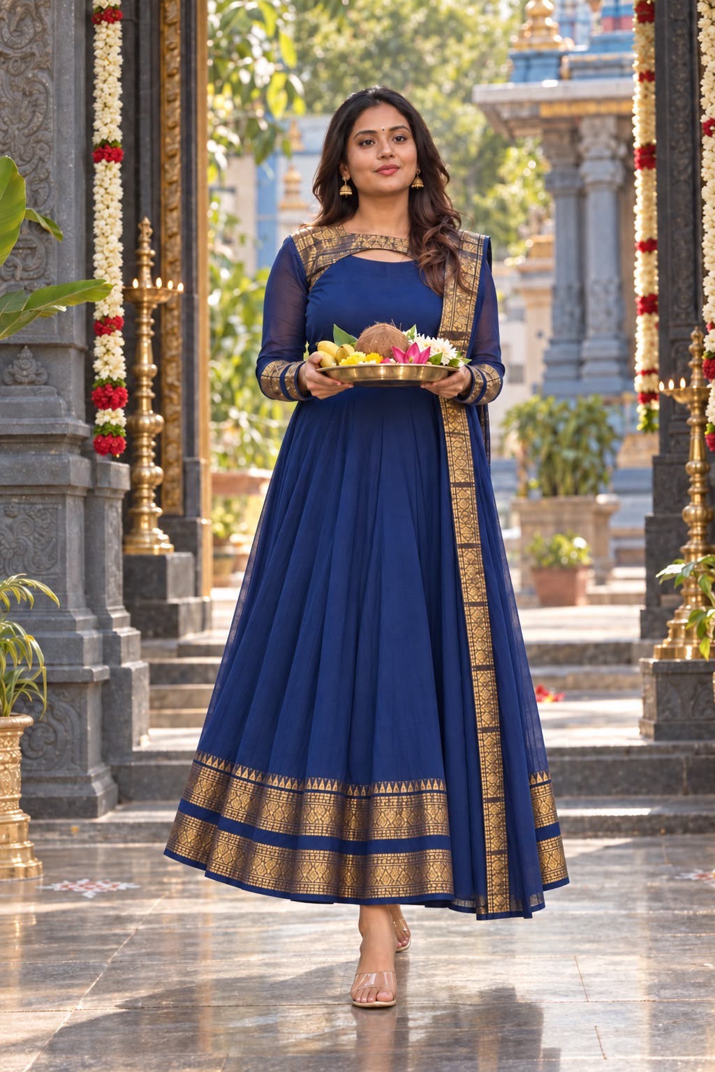 Robe Collection "Meenakshi" - Bleu