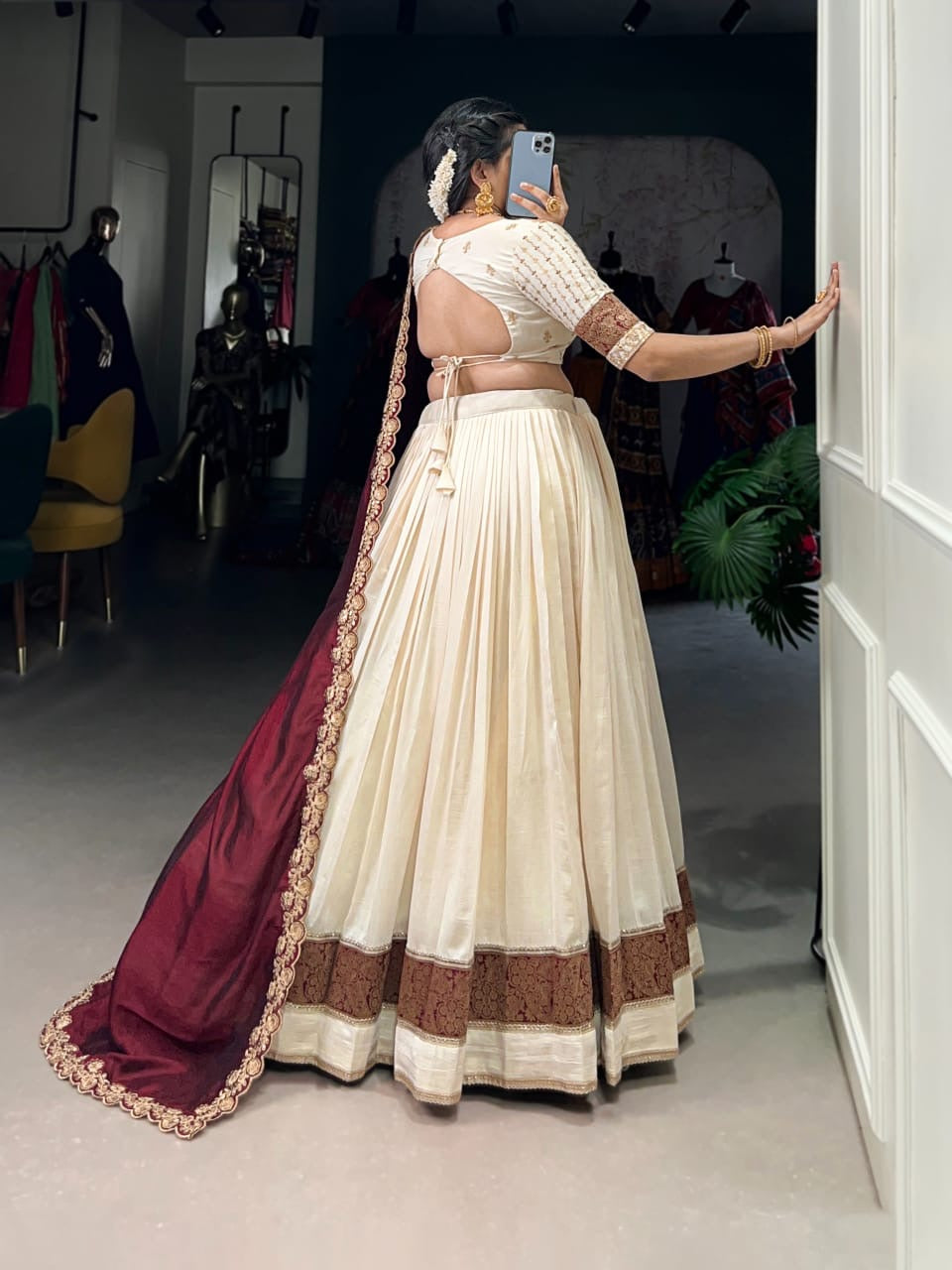 Lehenga collection "Pranavi" - Blanc