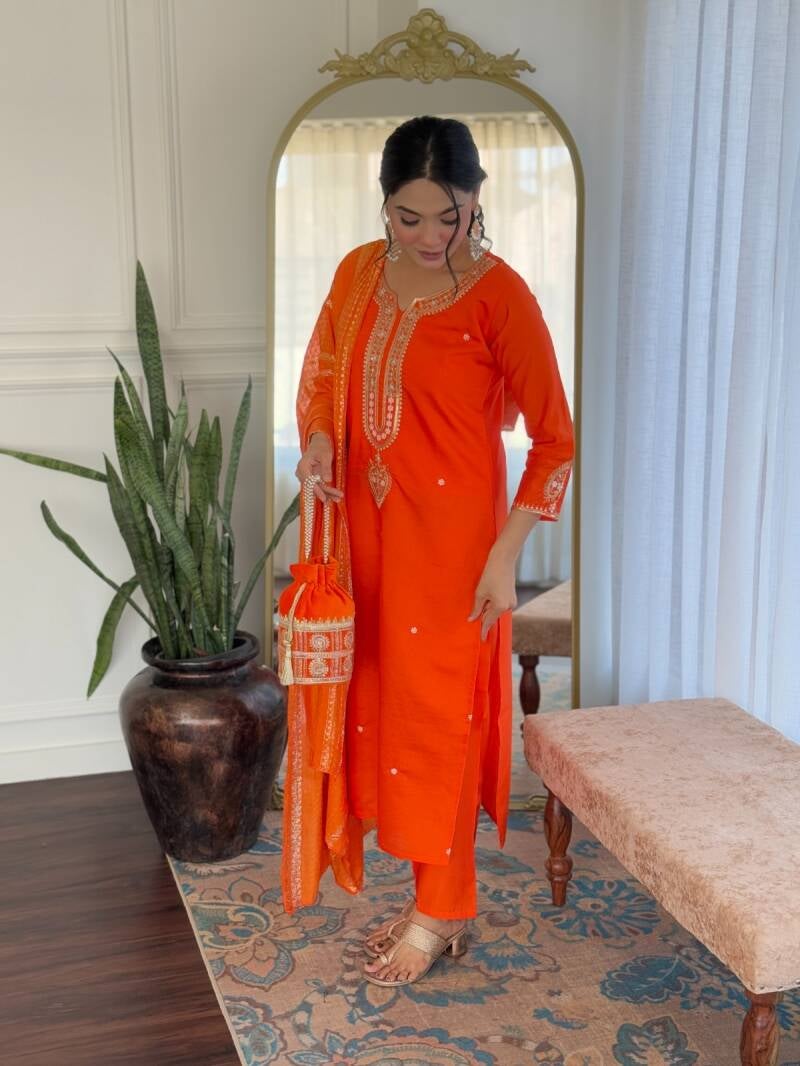 Punjabi Collection "Deepika" - Orange