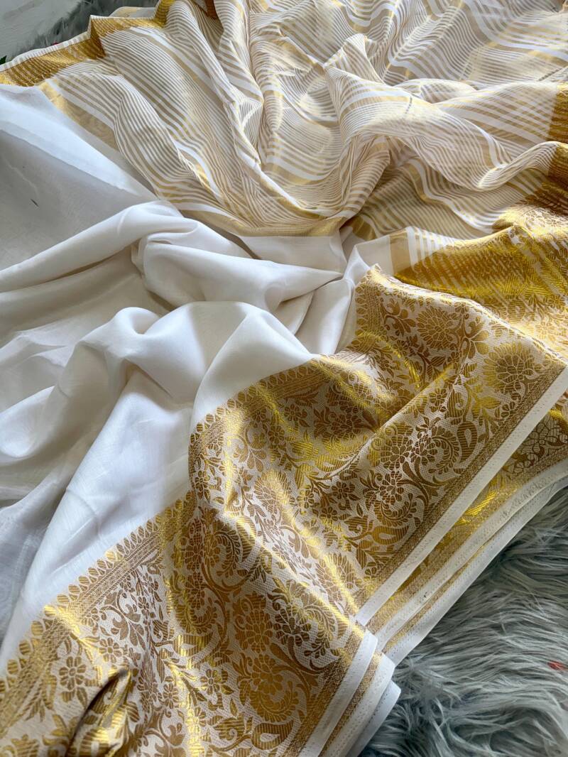 Sari en coton de soie "Assam"
