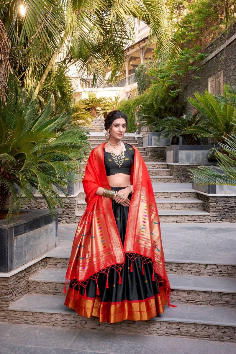 Lehenga collection "Mirudha" - Noir