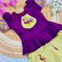 Lehenga Fille collection "Anjali" - Violet