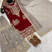 Punjabi Collection "Poujvali" - Rouge