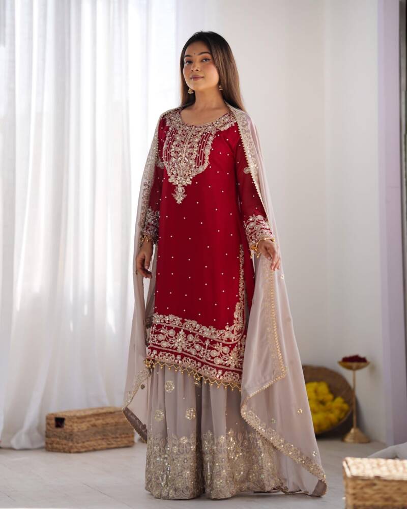 Punjabi Collection "Poujvali" - Rouge