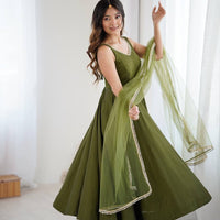 Anarkali Collection "SaÏda" - Vert
