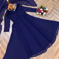Anarkali Collection "Riya" - Bleu