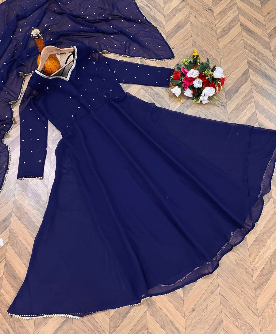 Anarkali Collection "Riya" - Bleu