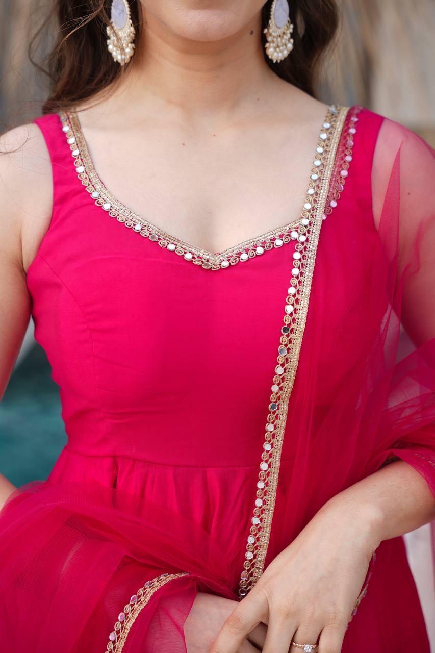 Anarkali Collection "SaÏda" - Rose