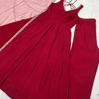 Anarkali Collection "SaÏda" - Rouge bordeaux
