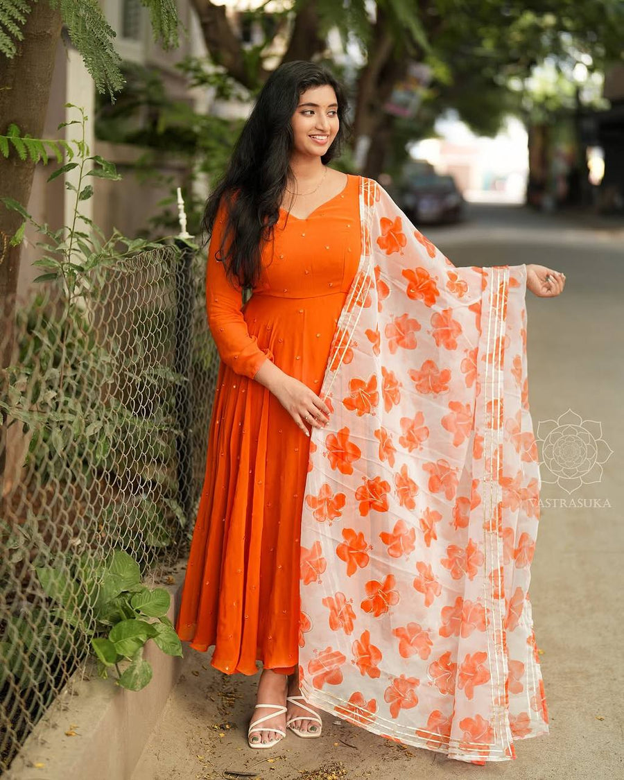 Anarkali Collection "Santiaguy" - Orange