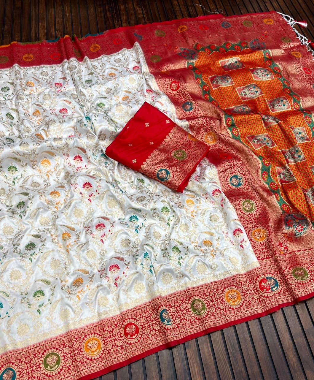 Sari "Lakan" - Blanc