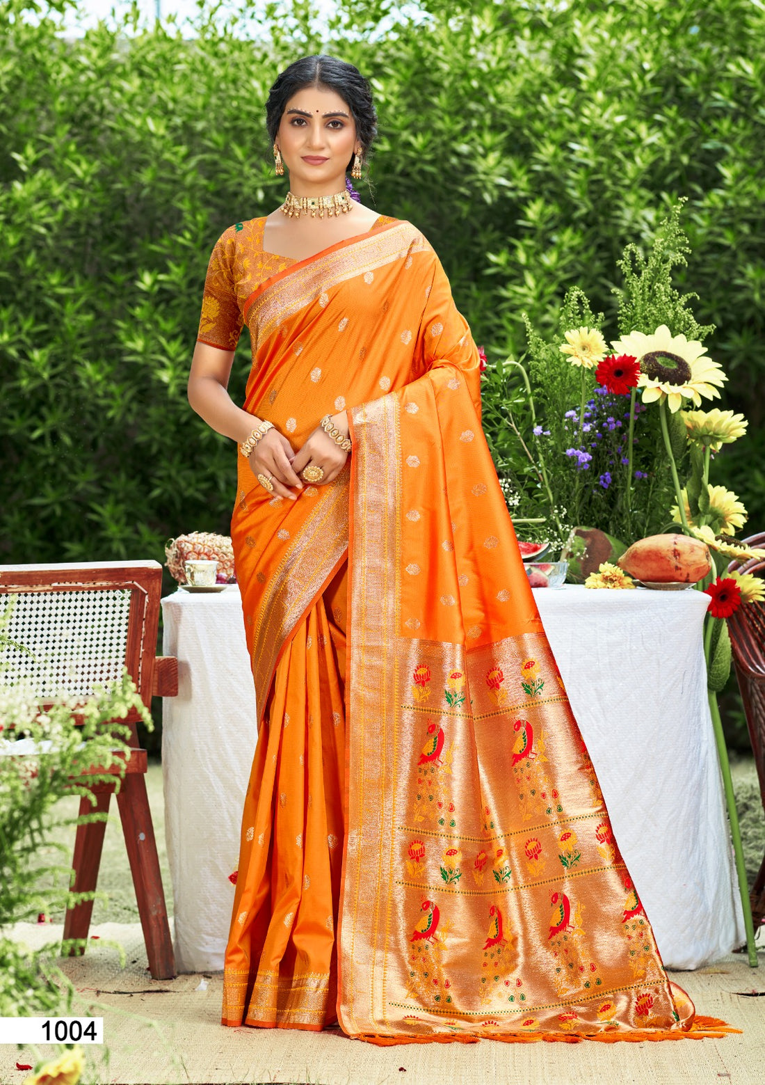 Sari "Mala" - Orange