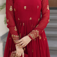 Anarkali Collection "Katalya" - Rouge bordeaux
