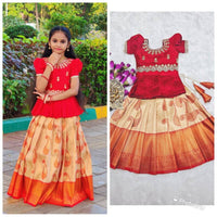 Lehenga Fille collection "Ashwani" Rouge