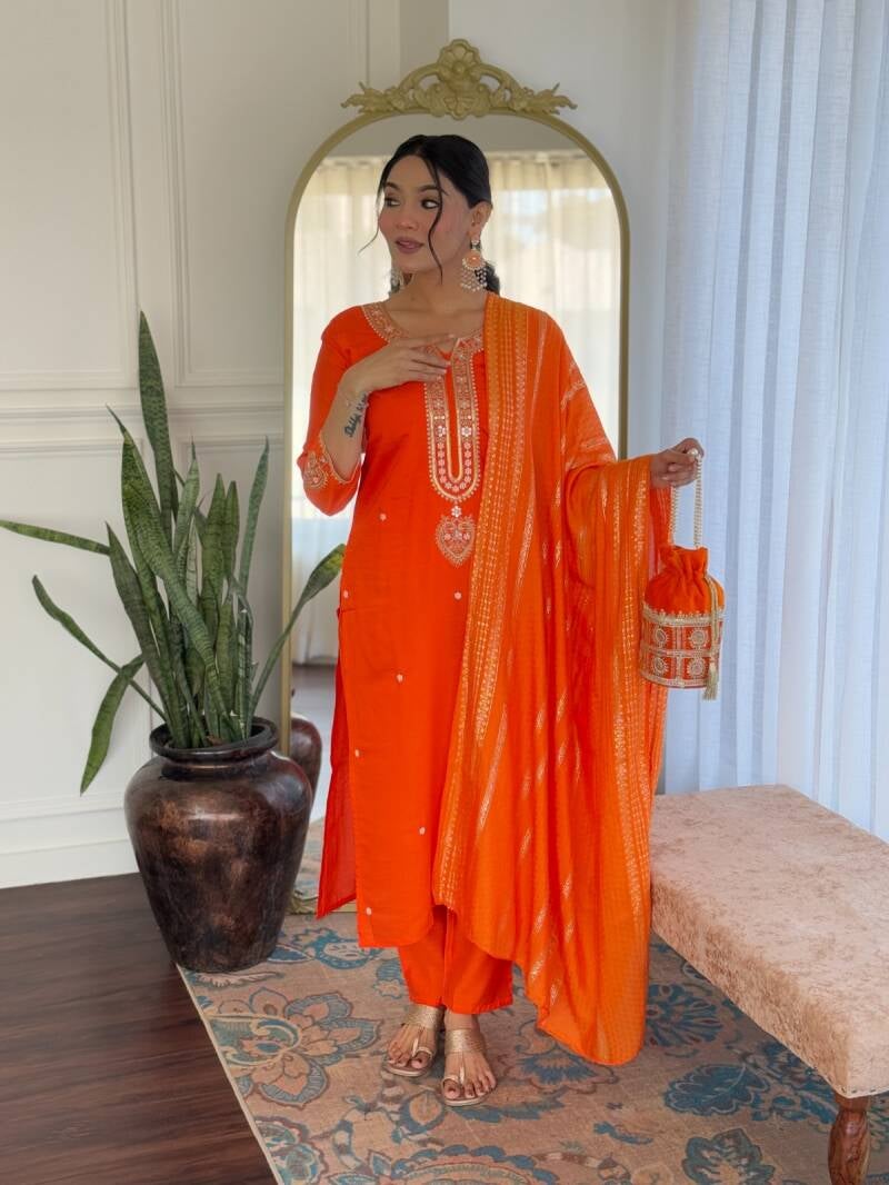 Punjabi Collection "Deepika" - Orange
