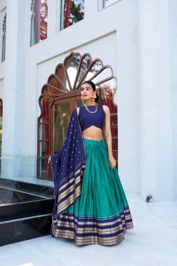 Lehenga collection "Mitali" - Bleu
