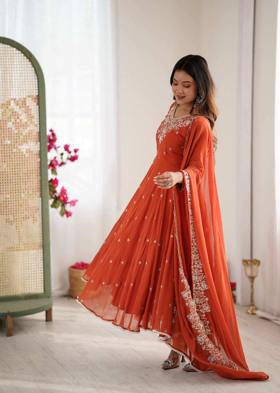 Anarkali Collection "Indrya" - Orange