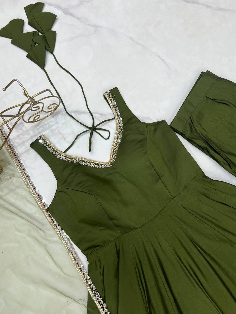 Anarkali Collection "SaÏda" - Vert