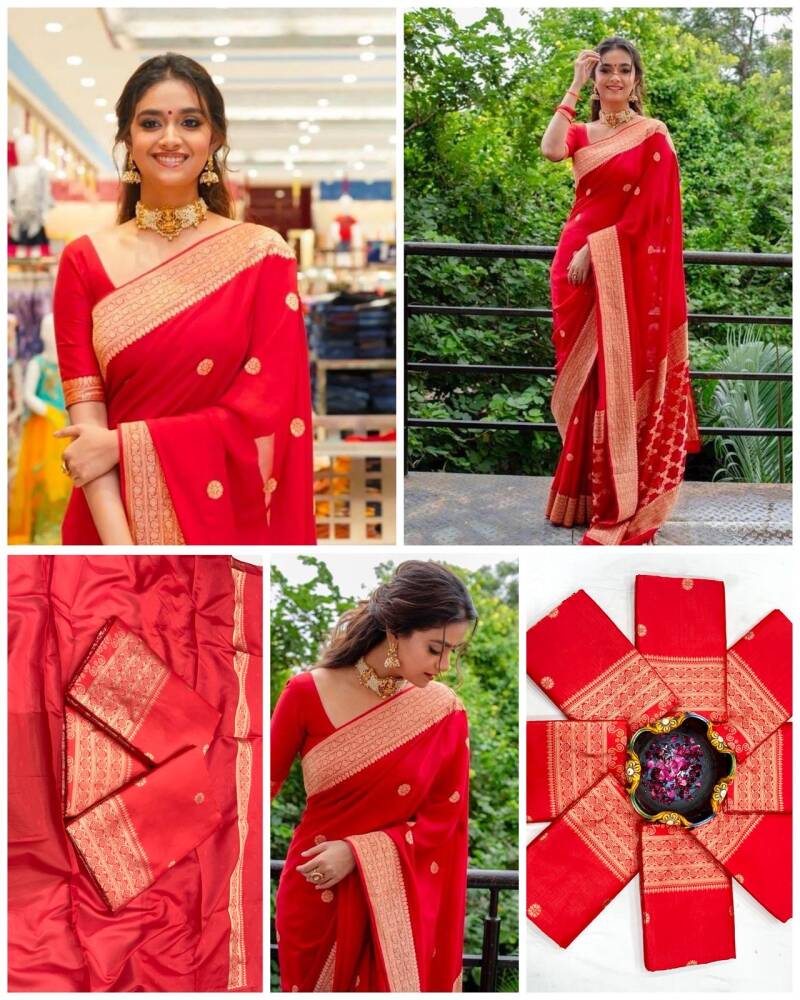 Saris "Tendance mix" rouge 1