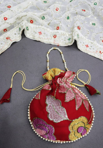 Sac pochon collection "sac pochon batwa brodé"