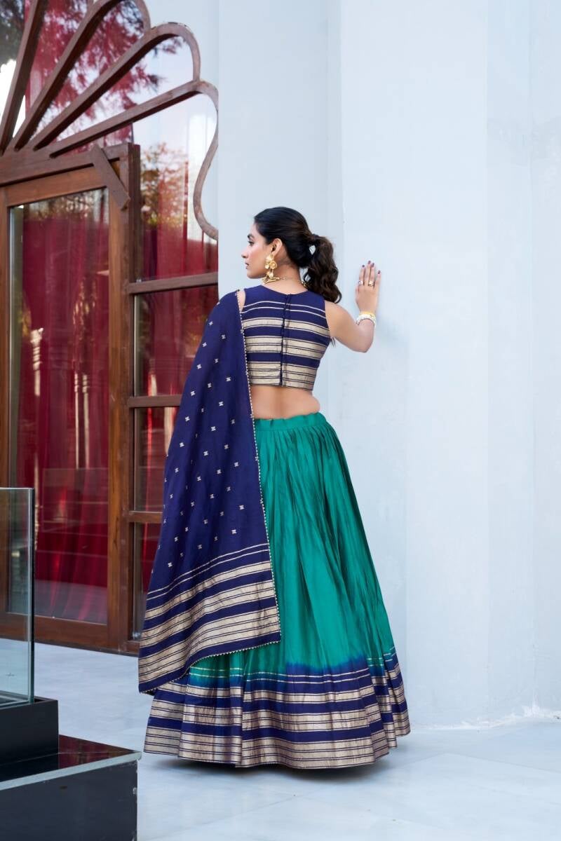 Lehenga collection "Mitali" - Bleu