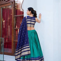 Lehenga collection "Mitali" - Bleu