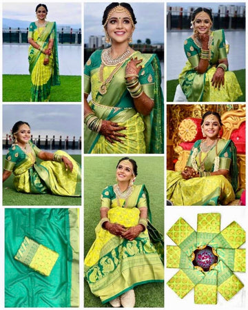 Saris "Tendance mix" Vert anis